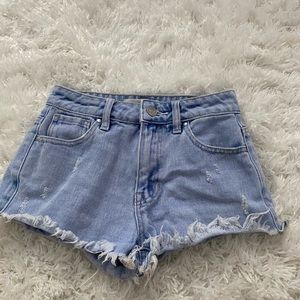 PACSUN HIGH RISE JEAN SHORTS